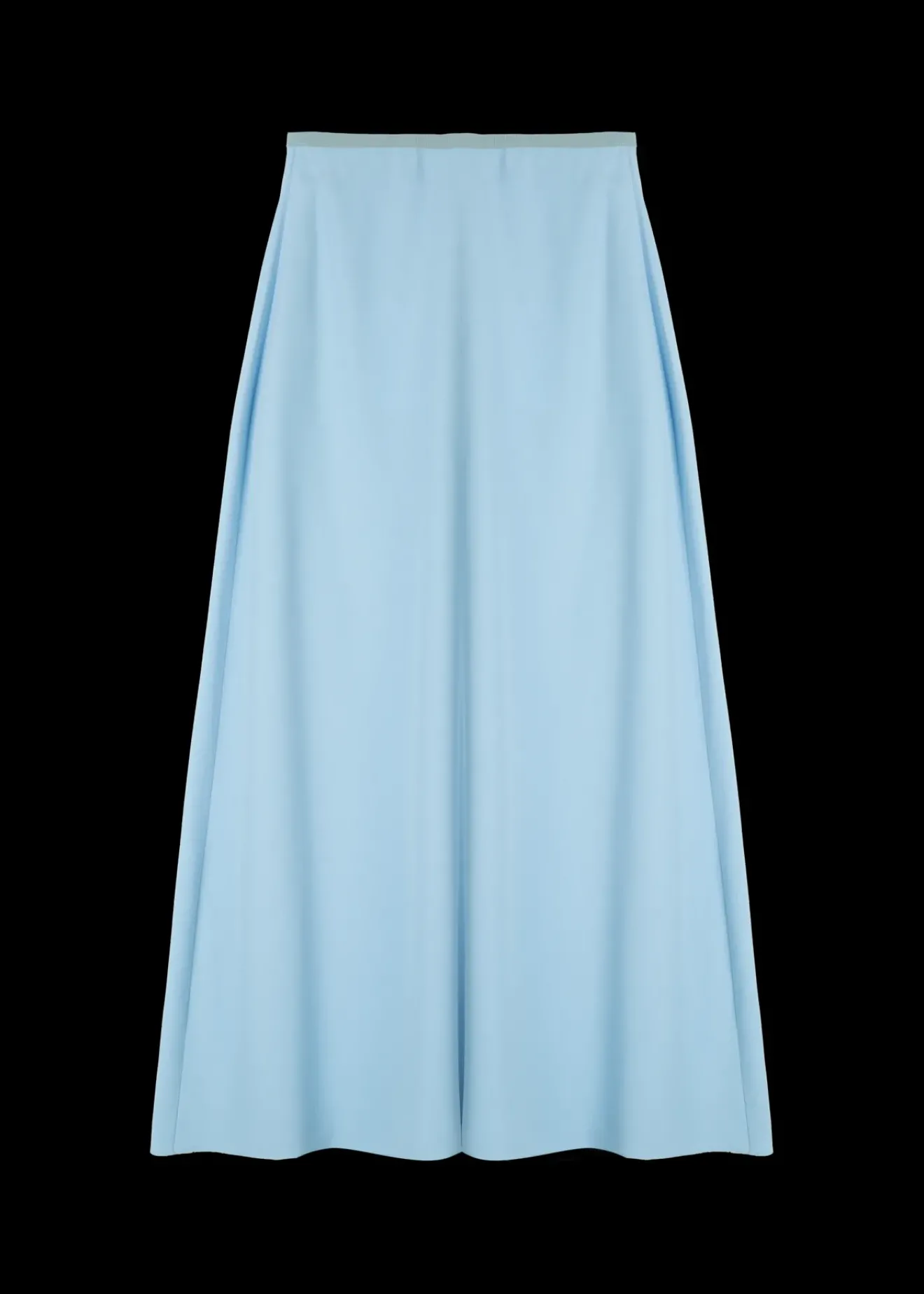 Vanilia Viscose Midi Rok Frost Blue Sale