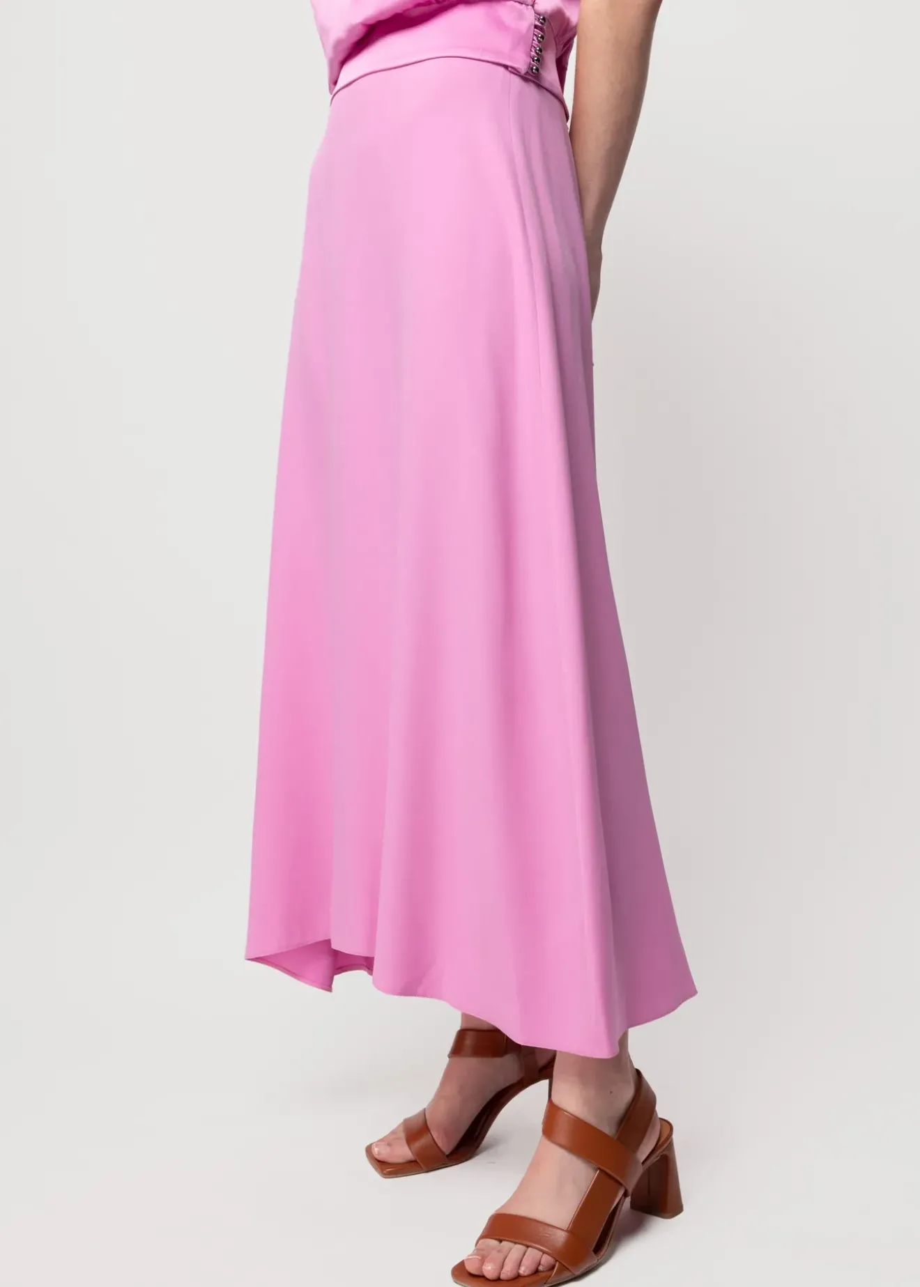 Vanilia Viscose Midi Rok Crocus Discount