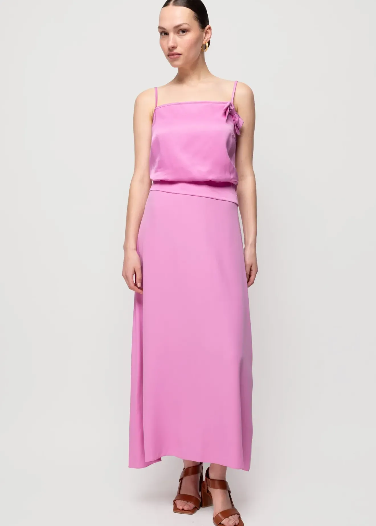 Vanilia Viscose Midi Rok Crocus Discount