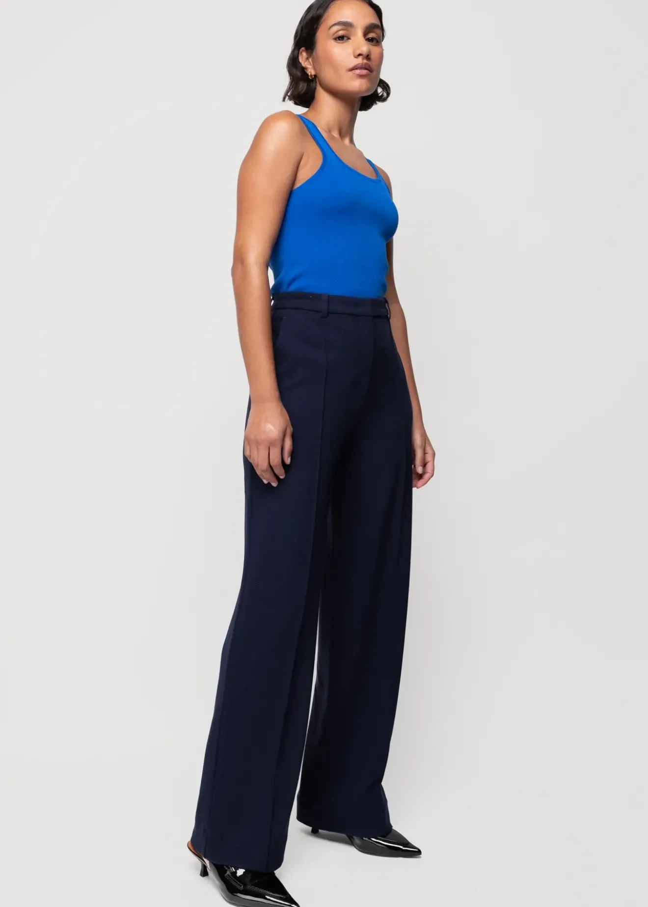 Vanilia Viscose Singlet Deep Indigo Best