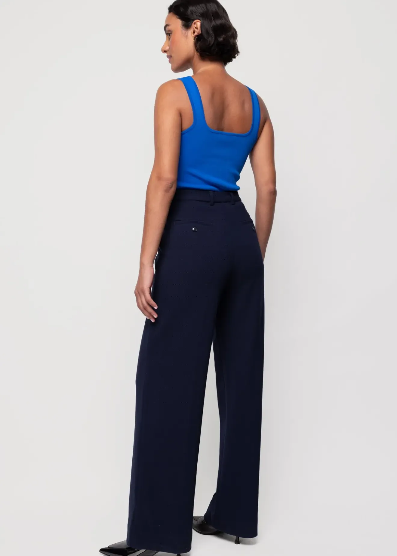 Vanilia Viscose Singlet Deep Indigo Best