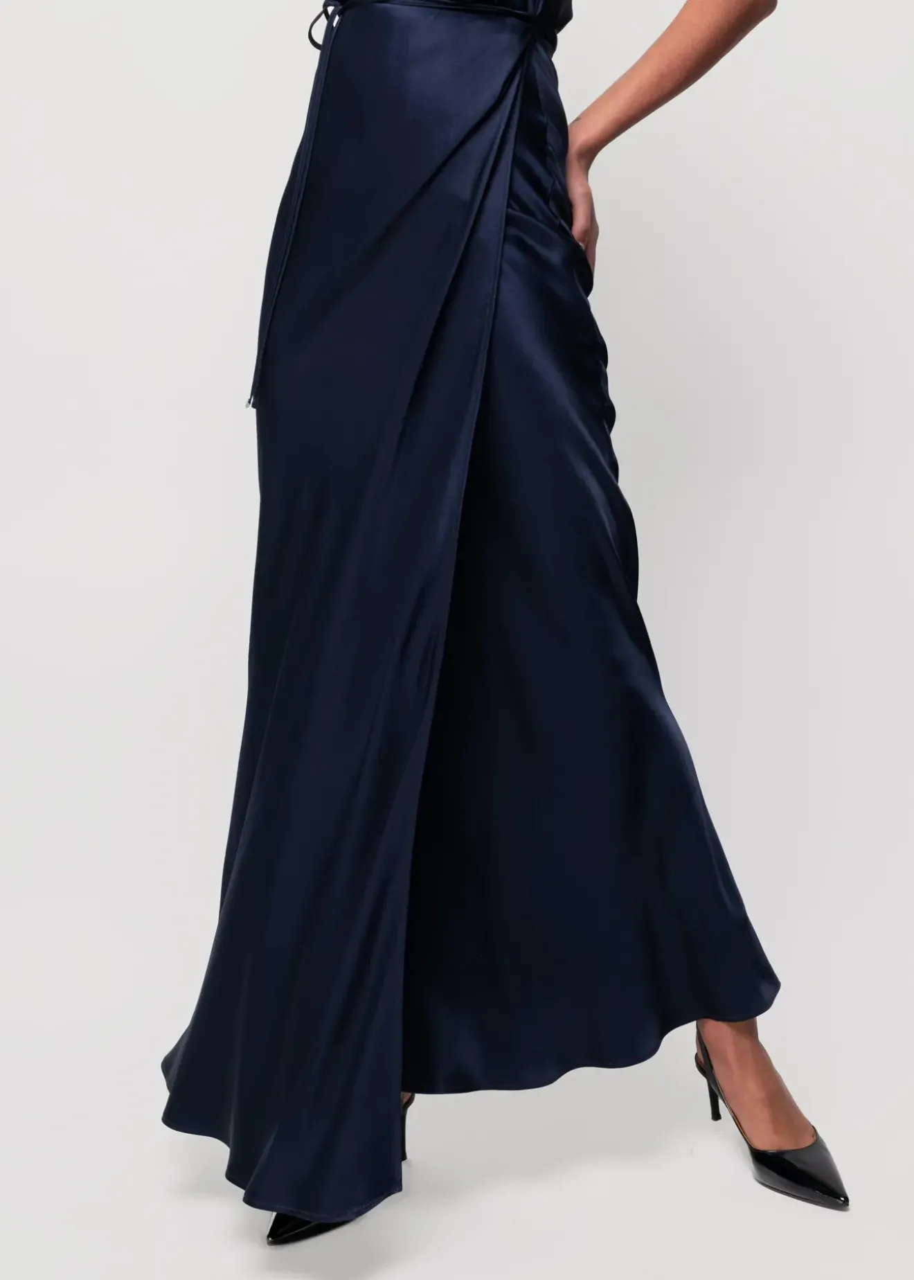 Vanilia Viscose Slip Dress Classic Navy Sale