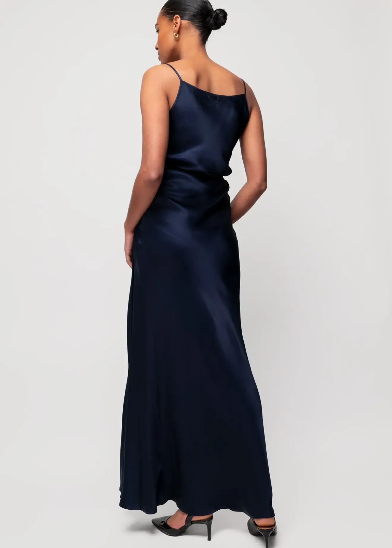 Vanilia Viscose Slip Dress Classic Navy Sale