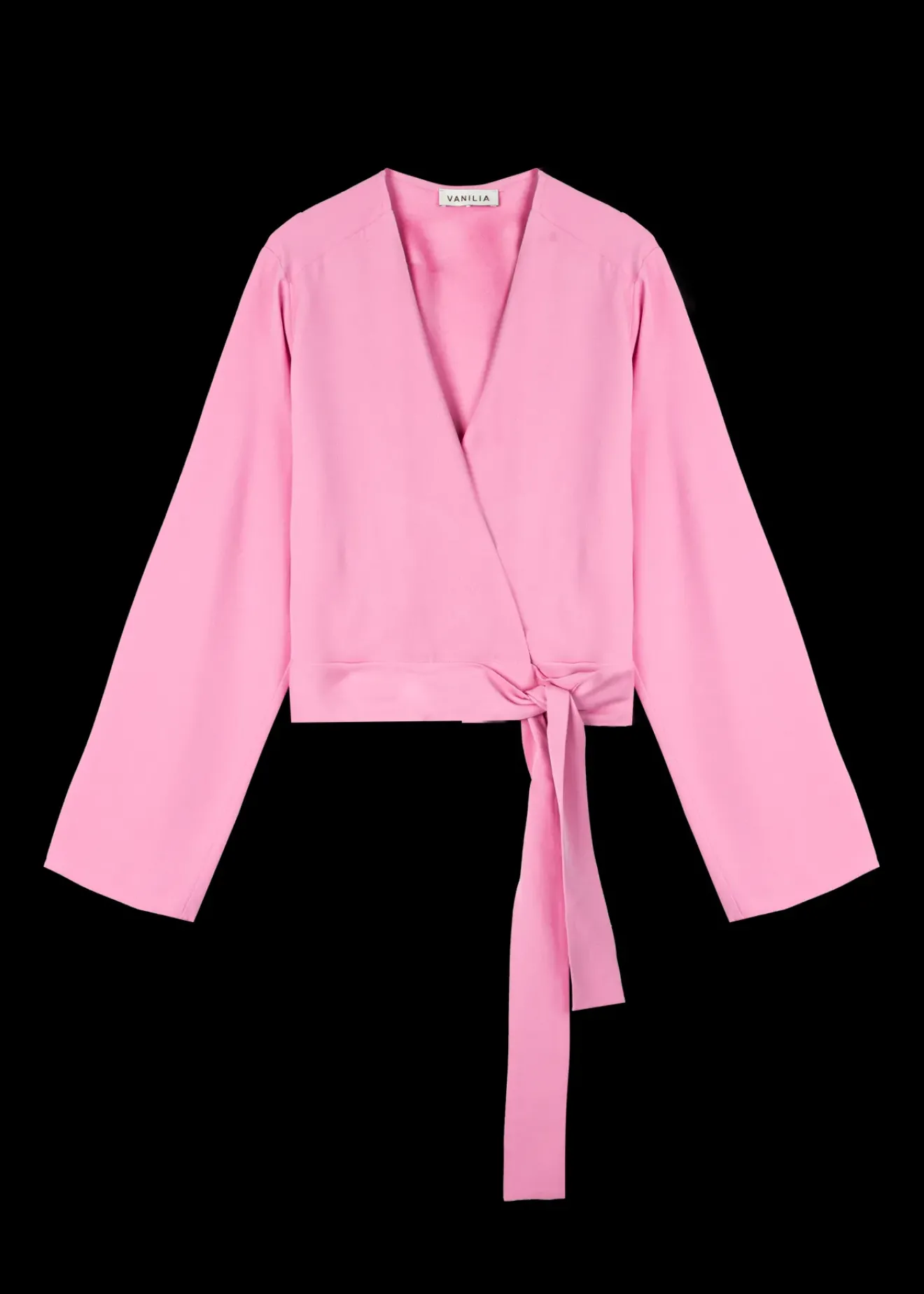 Vanilia Viscose Wrap Top Crocus Hot