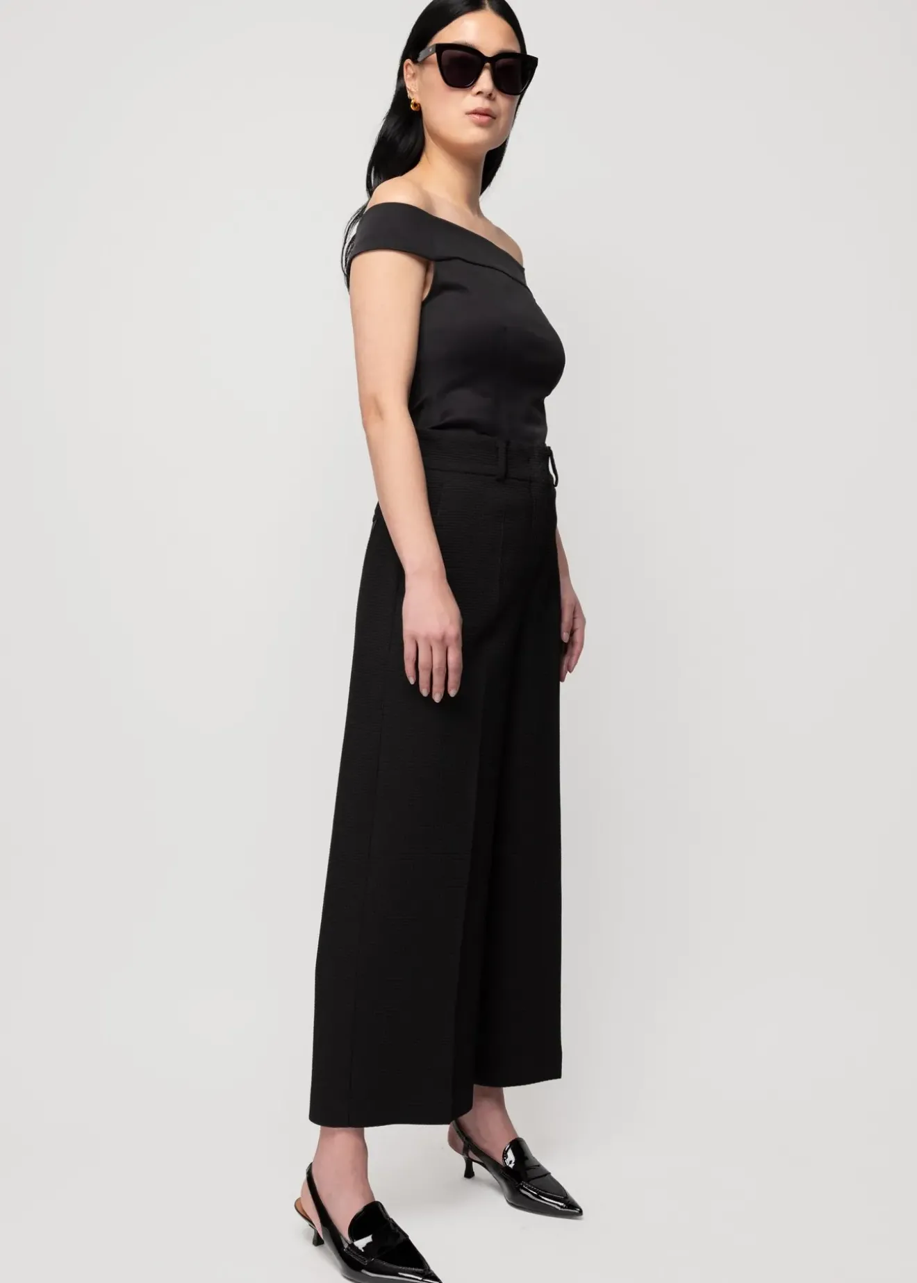 Vanilia Wafel Structuur Culotte Zwart Hot