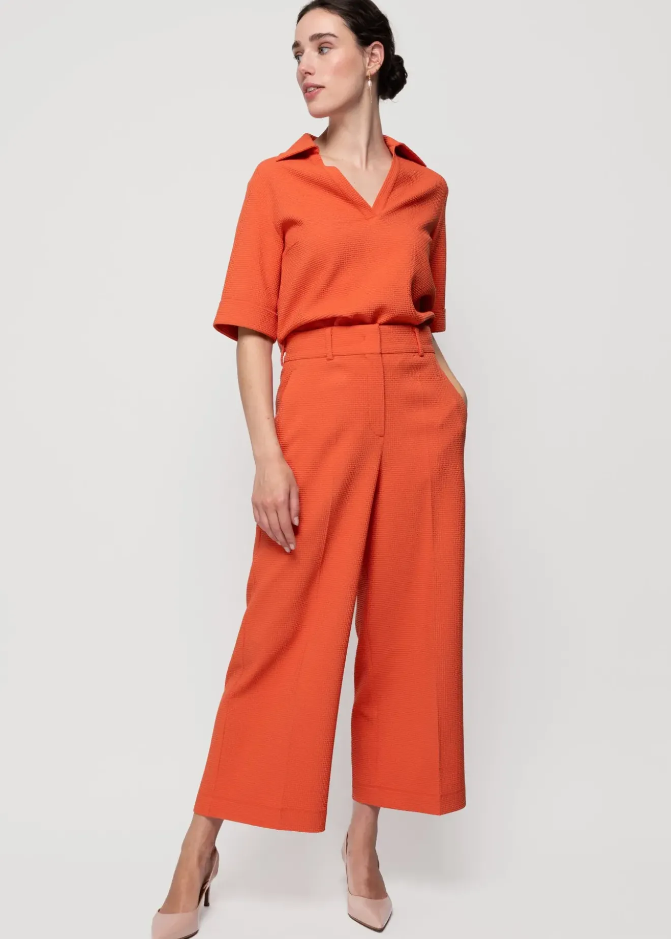 Vanilia Wafel Structuur Culotte Burnt Sienna Best
