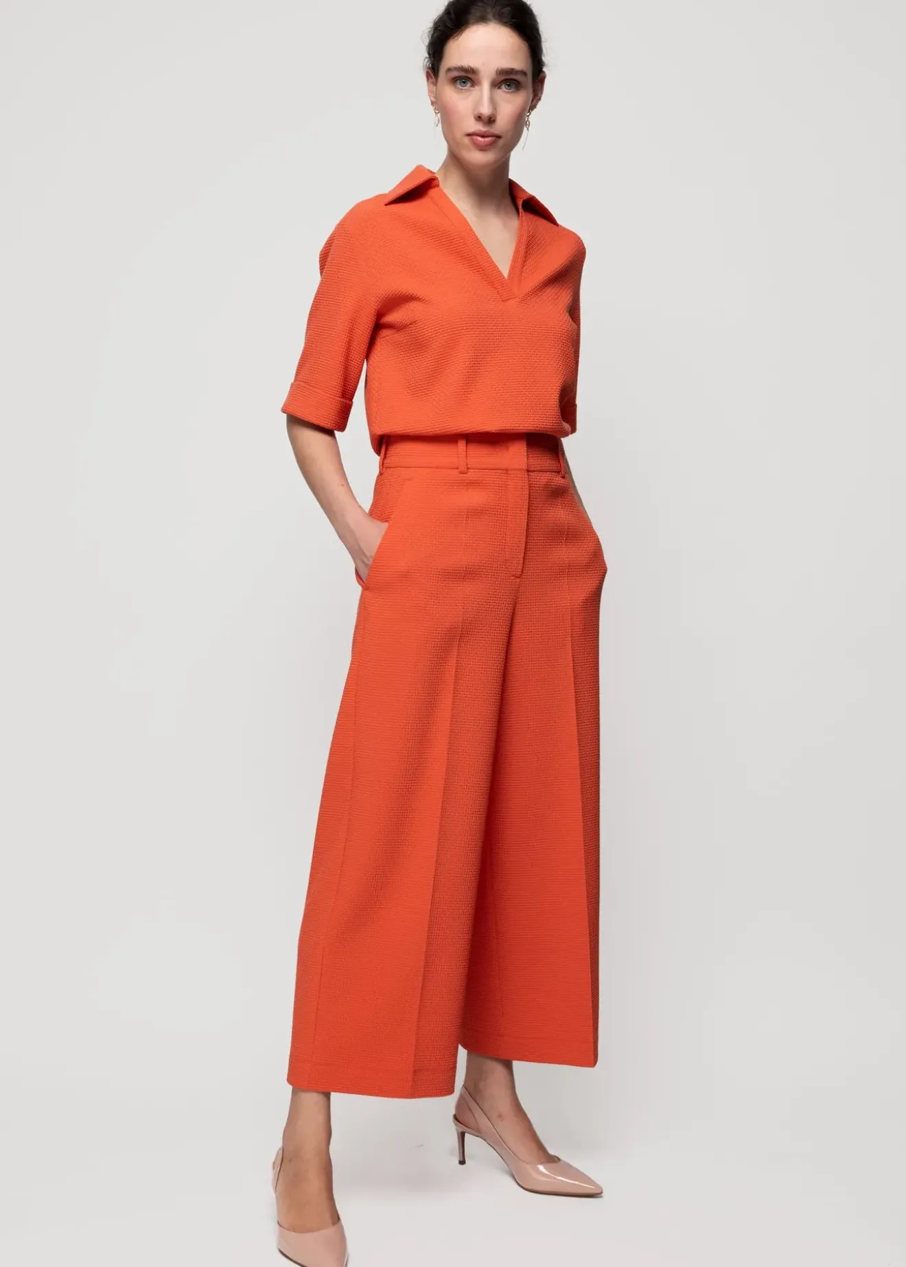 Vanilia Wafel Structuur Culotte Burnt Sienna Best
