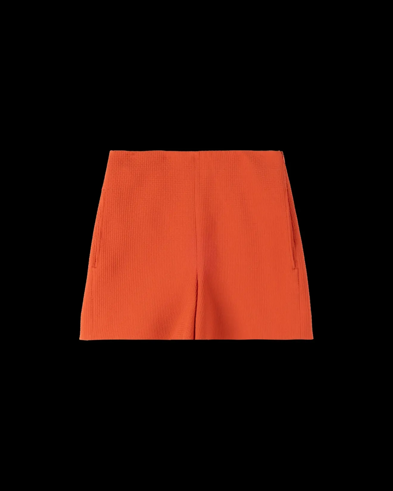 Vanilia Wafel Structuur Short Burnt Sienna Sale