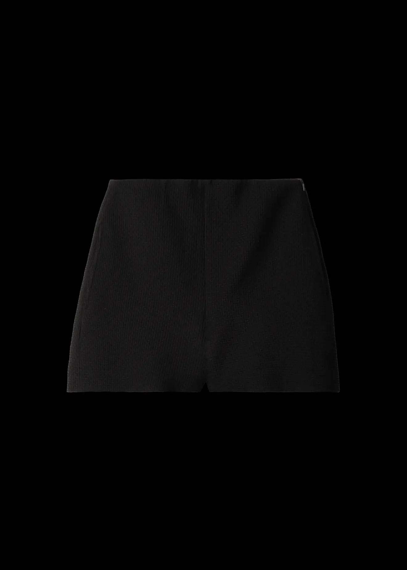 Vanilia Wafel Structuur Short Zwart Sale